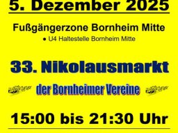 33. Nikolausmarkt der Bornheimer Vereine 2025